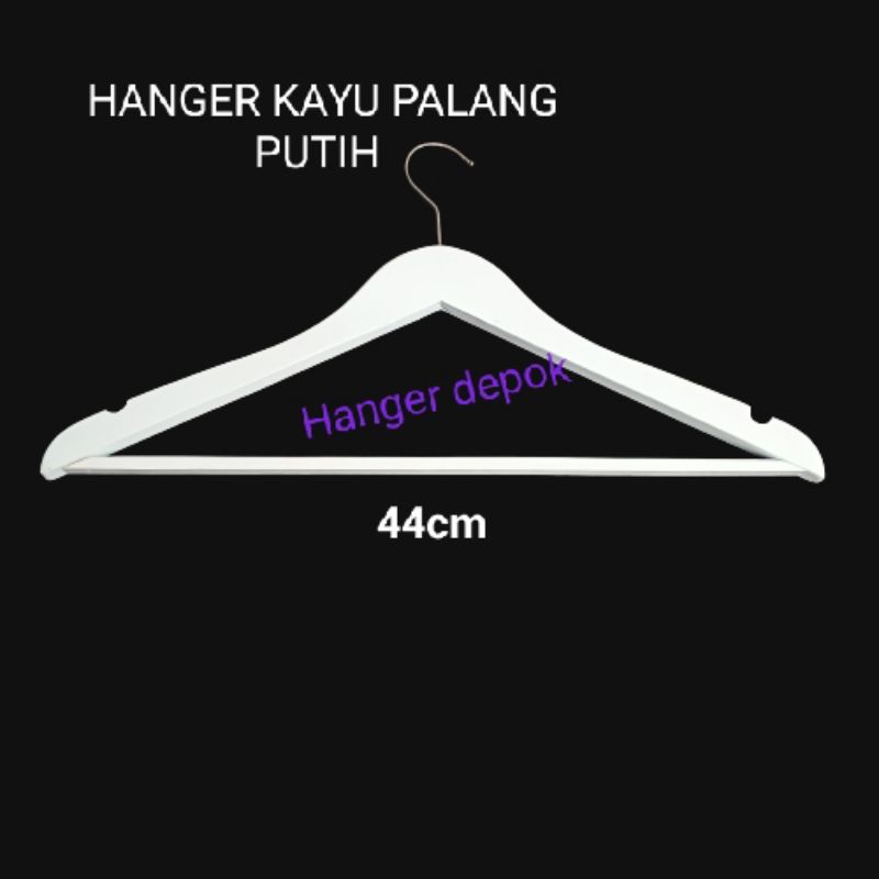 LINK KHUSUS HANGER KAYU PALANG PUTIH 400PCS