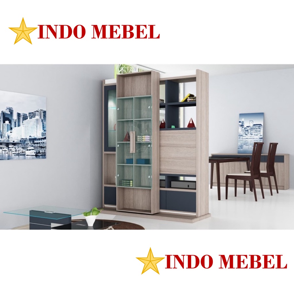 Pembatas Ruangan Divider buffet rak tv Div 004 Siantano READY MAKASSAR PROMO