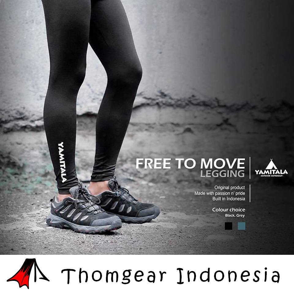 Yamitala Celana Legging Gunung Free To Move Hitam Dan Abu Pria Wanita Sport Outdoor Adventure Cycling Sepeda Oudor Leging Ketat Hiking Tactical Kerja Lapang Lapangan Petualang Murah Ori Original Terbaru 2022 Thomgear Jember Bondowoso Situbondo Probolinggo