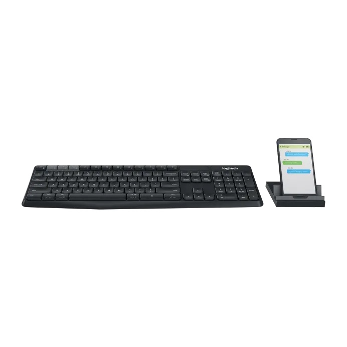 Logitech K375s Keyboard Wireless Bluetooth dan Tablet Stand