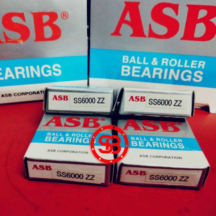 Bearing / Laker / Laher Stainless Steel SS 6000 ZZ ASB