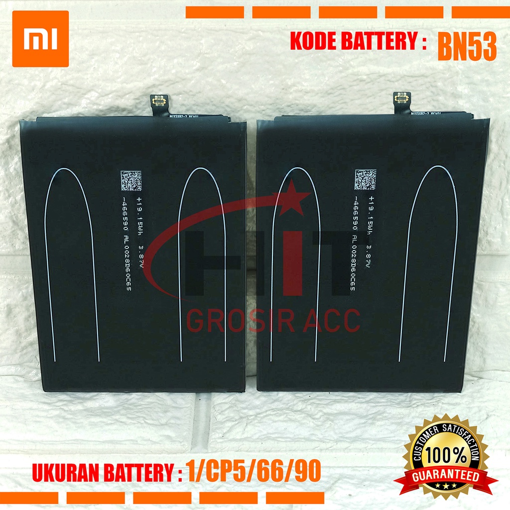 Baterai Battery Xiaomi BN53 For Xiaomi Redmi Note 9 Pro