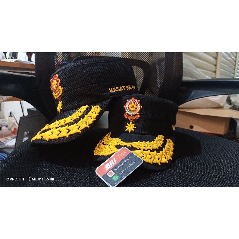 Topi Satpol PP Bordir Timbul