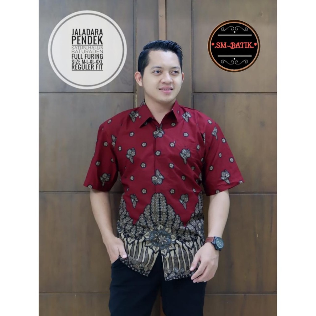 JALADARA PAJANG Kemeja Batik Pria Full Furing Katun Sragenan ORI MARTOWIRO