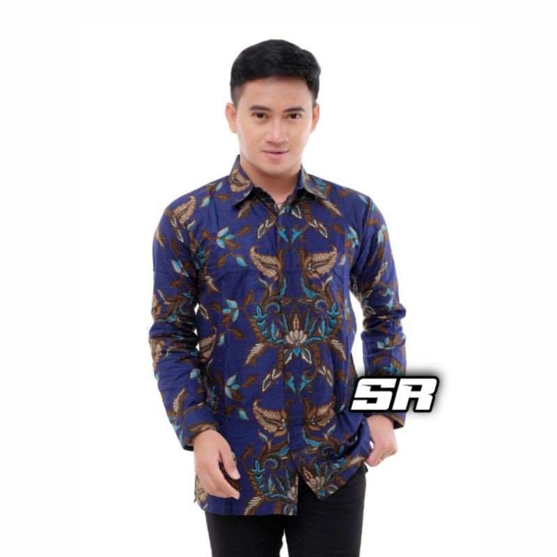 CENDRAWASIH SOGAN Kemeja Batik Pria SLIMFIT Katun Primisima Full Furing