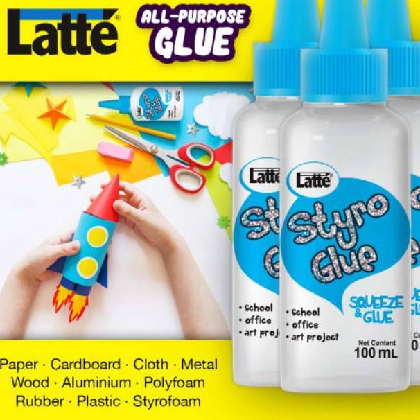 

[PRODUK EP67V] Lem Latte Styro Glue / UHU / 100ml / Twist SMC