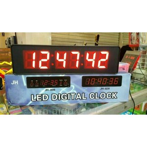 Jam Digital LED Meja/Dinding JH-828 Angka Menyala Warna Merah Termurah