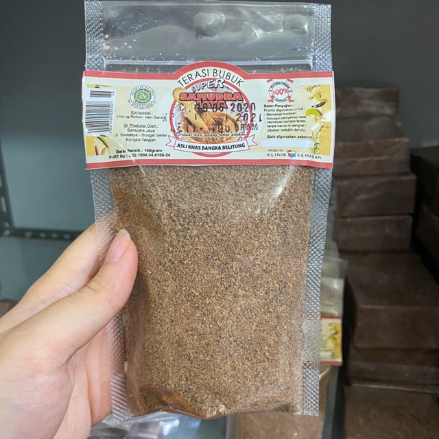 

Terasi / Belacan Bubuk Bangka Super Cap Samudra Jaya - Snack Bangka - Makanan Bangka