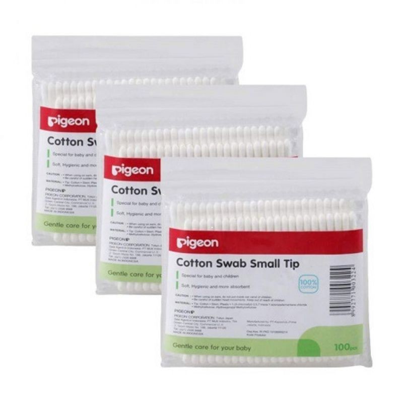 Pigeon Cotton Swab Isi 100 Pcs - Small Tip