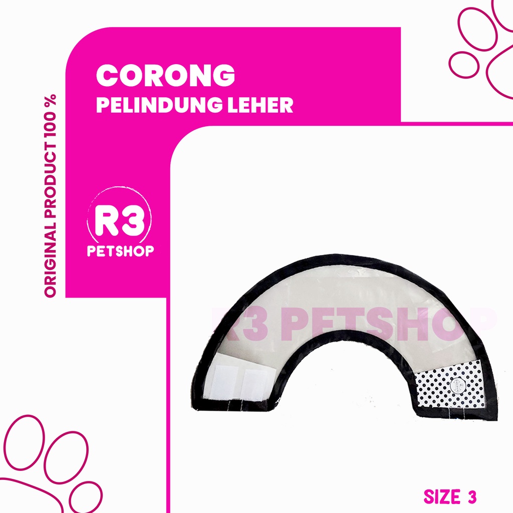 Corong Penutup - Pelindung leher Kucing Anjing dan hewan peliharaan