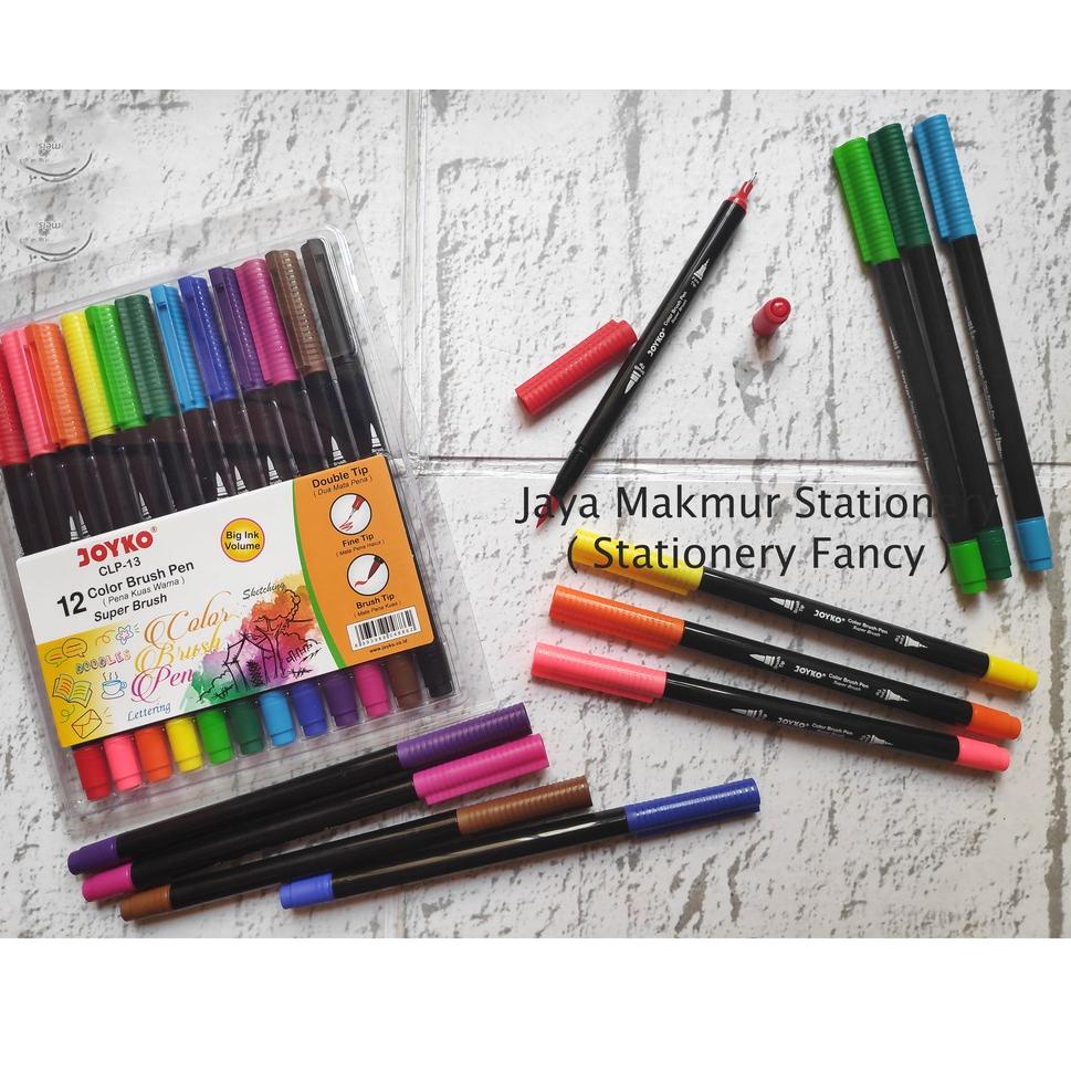 

Recomended.. Color brush Pen joyko dual tip jumbo set 12 warna CLP-13 LBE