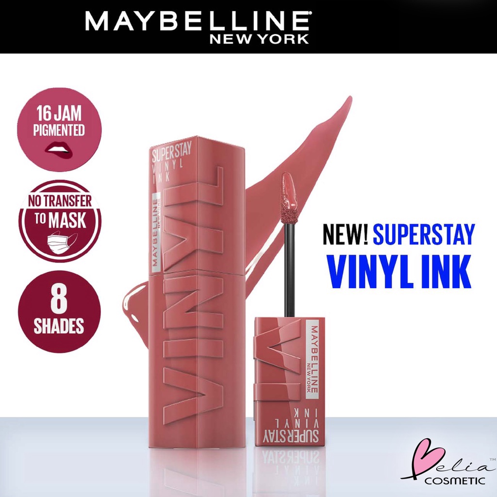 ❤ BELIA ❤ Maybelline Superstay Vinyl Ink - Liquid Lipstik Lipstick Make Up Lip