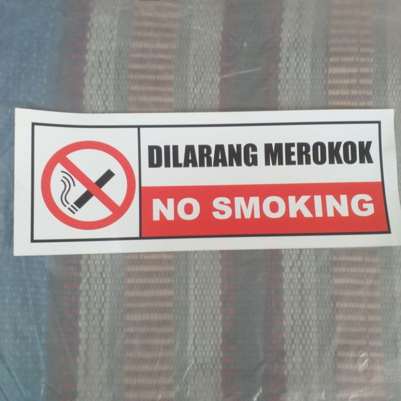 

STIKER VINYL WATERPROOF (NO SMOKING)