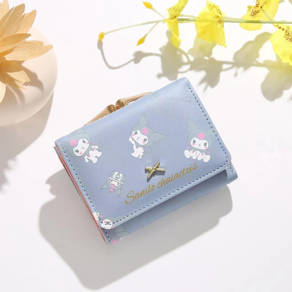 New Dompet Lipat Mini Wanita Motif Animal Cute Fashion Korean Tmall88