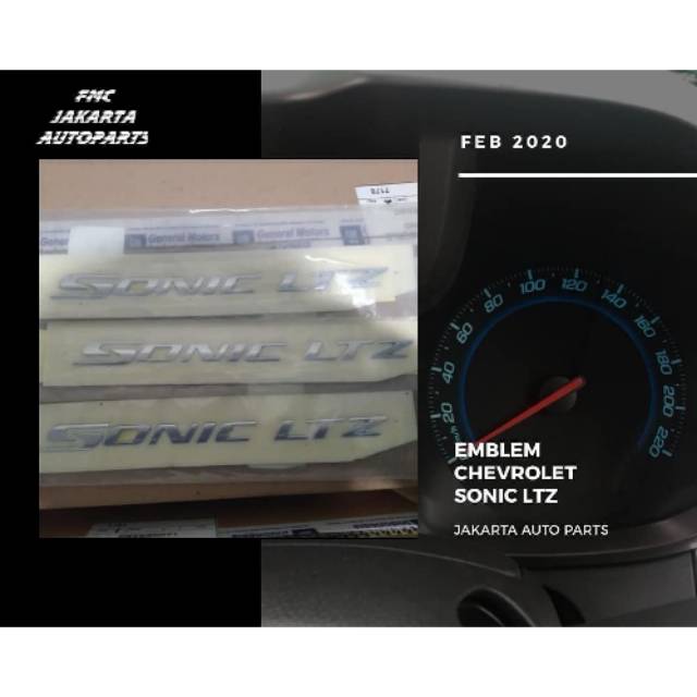 EMBLEM CHEVROLET AVEO SONIC LTZ MURAH