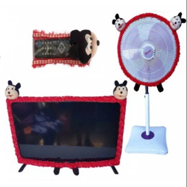 Homeset karakter 3in 1 (bando tv + kipas + remot)