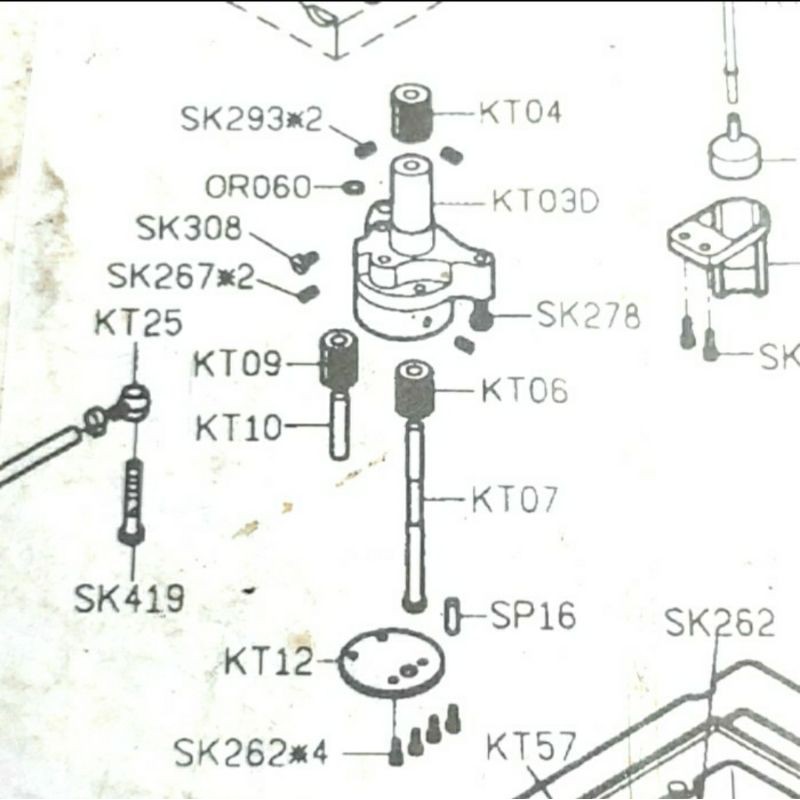 OR060 Original Siruba Seal Pompa Mesin Obras F700