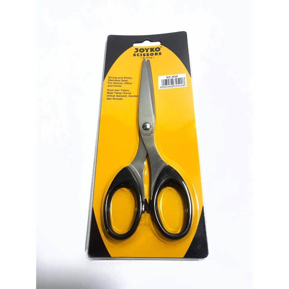 

HARGA PER 1PCS GUNTING SCISSORS STAINLESS SEDANG JOYKO SC-838 ORIGINAL