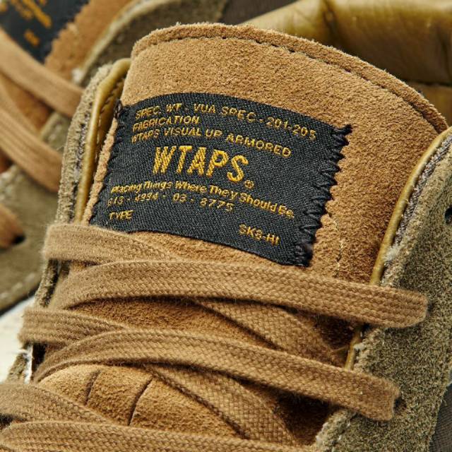 SEPATU VANS SK8hi WTAPS VAULT ARMY ORIGINAL