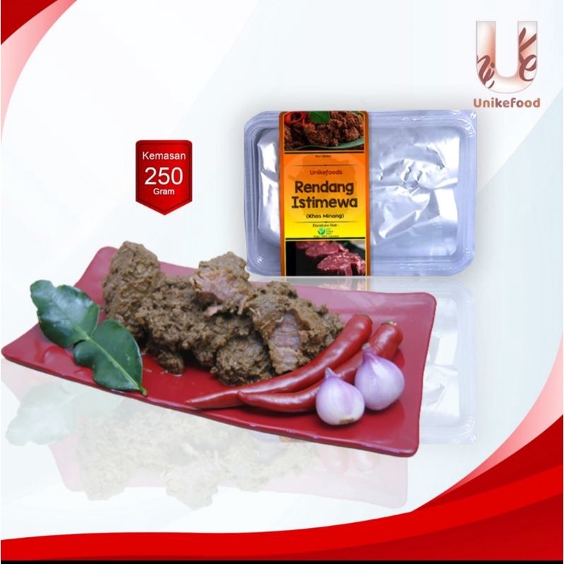 

Unikefood Rendang Sapi Istimewa Padang Asli Premium 250gram