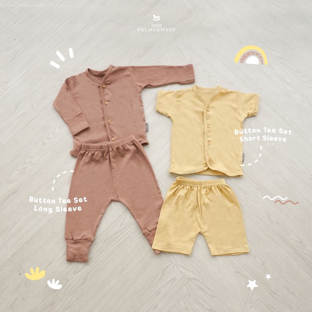 Little Palmerhaus - Button Tee Short Sleeve (baju bayi) Part 1