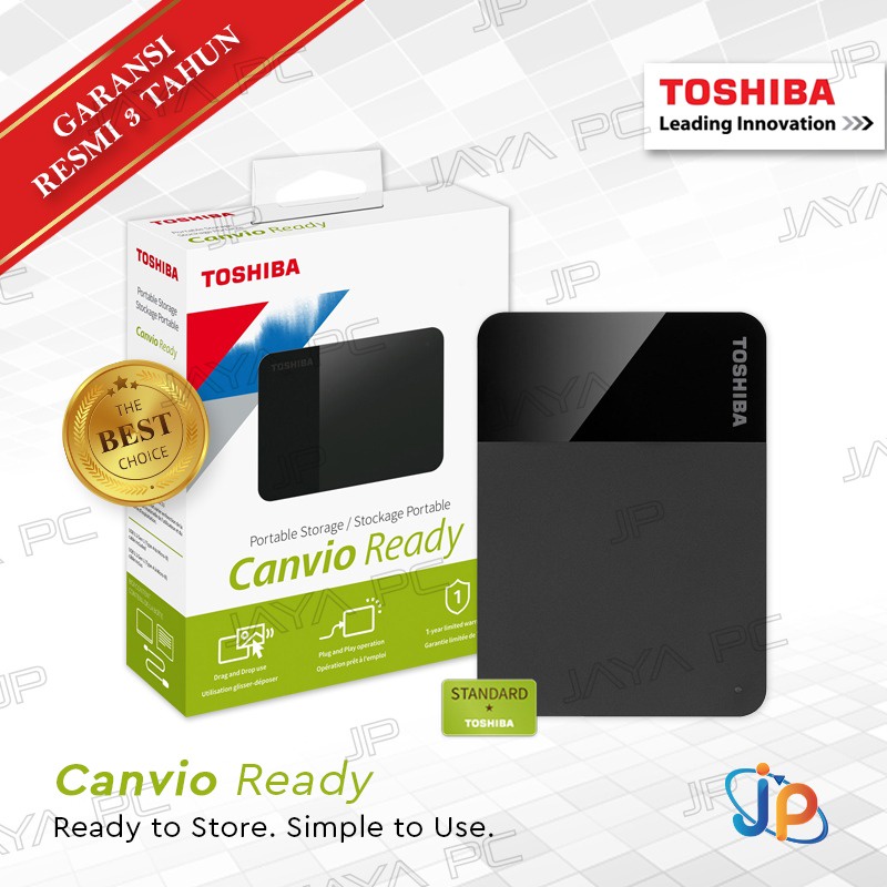 Toshiba Canvio Ready 4TB - HDD / HD / Hardisk / Harddisk External 2.5" USB 3.0
