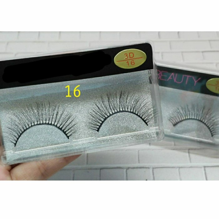 16G BULU MATA PALSU BULUMATA MURAH FAKE EYELASH 3D BEAUTY FALSE