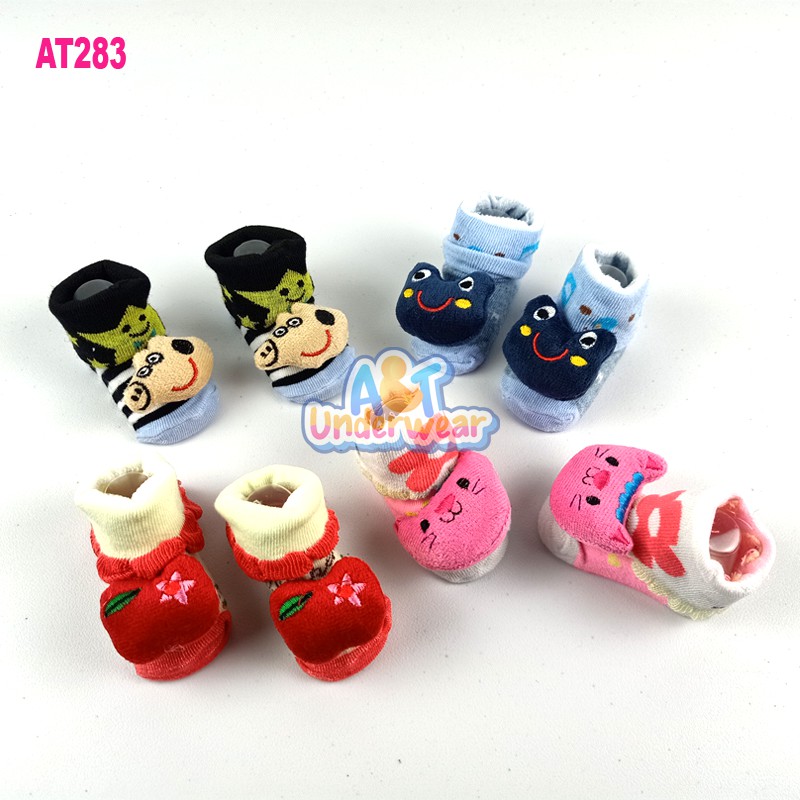 AT283-Kaos Kaki Bayi New Born Box/Kaos Kaki Bayi Boneka/Kaos kaki Bayi Baru Lahir