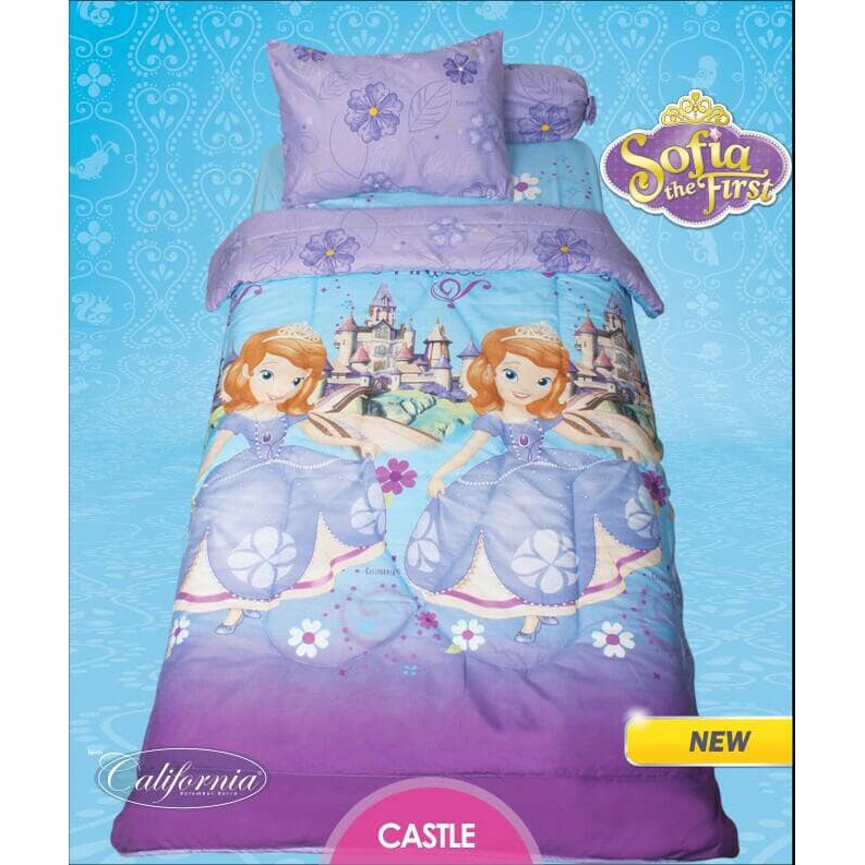 BEDCOVER SET CALIFORNIA SOFIA CASTLE SINGLE 120 No.3 DISNEY PRINCESS