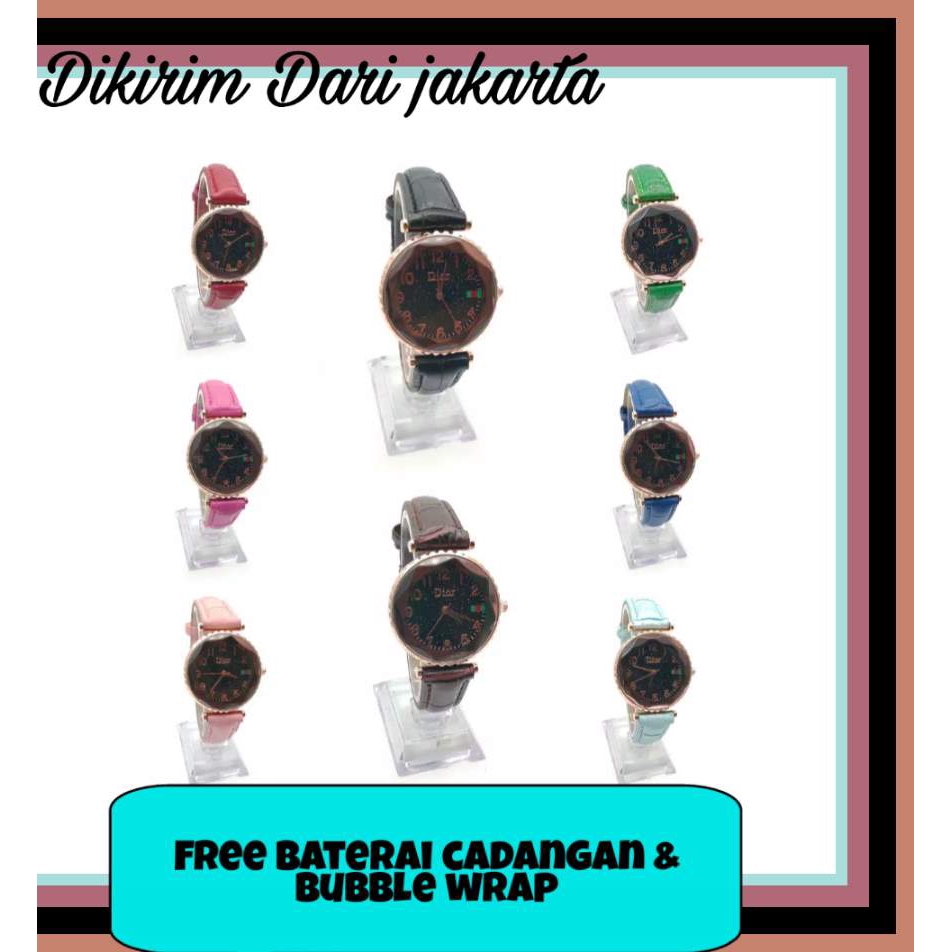 JAM TANGAN WANITA KULIT ANGKA BEST SELLER SR77