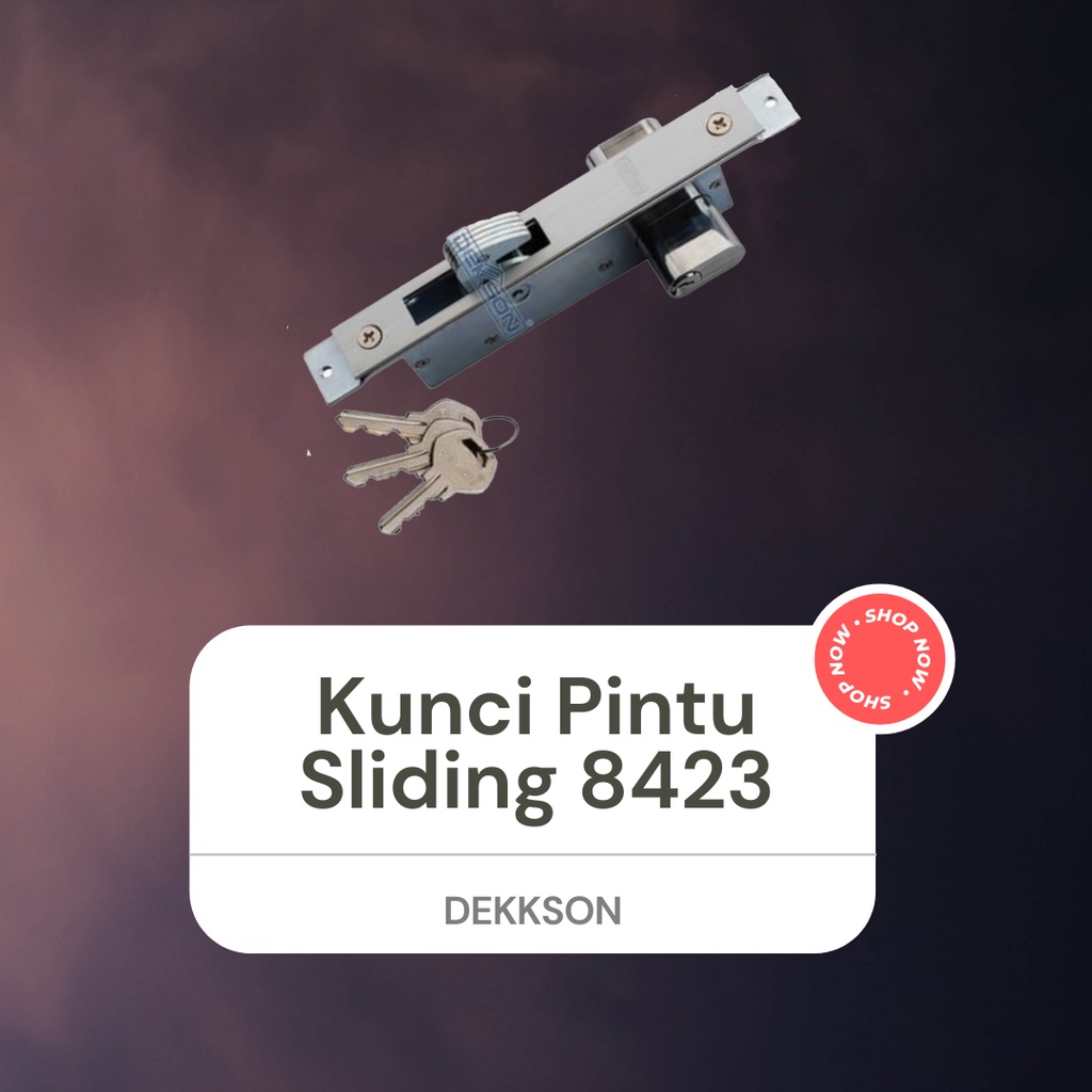 Kunci Pintu Swing / Kunci Pintu Sliding Geser 8123 8423 Dekkson