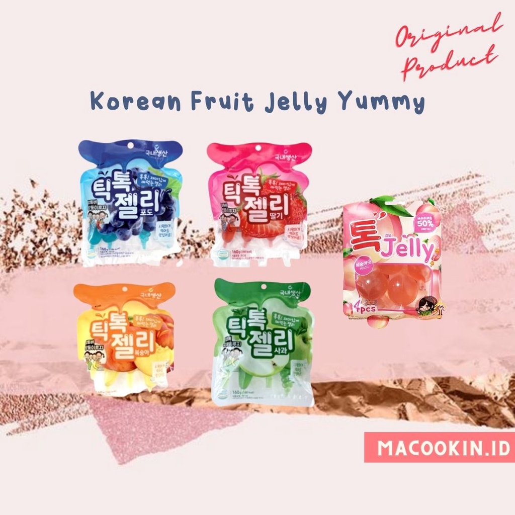 

Jelly Korea rasa Buah - Buahan Import ORIGINAL Korean Jelly isi 4 pcs
