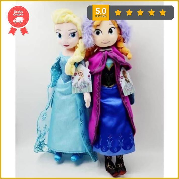 Boneka Elsa Dan Anna Frozen / Elsa And Anna Doll Import - Anna Free Ongkir