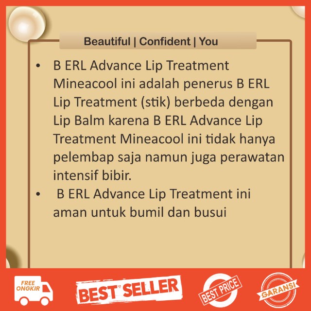 Pelembab Bibir Lipbalm Bibir Pencerah Bibir Pencerah Bibir Hitam Perawatan Bibir Lip Treatment B Erl