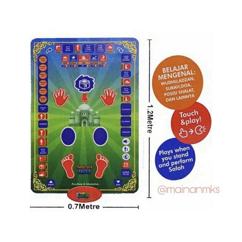 SMART SAJADAH / Educational Prayer Mat / Sajadah Anak