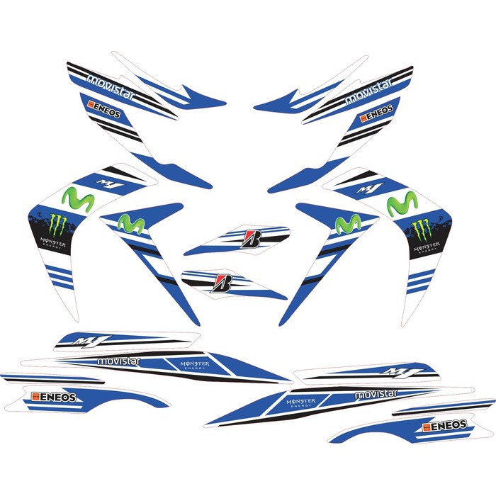 Sticker Mio Soul GT Striping Movistar