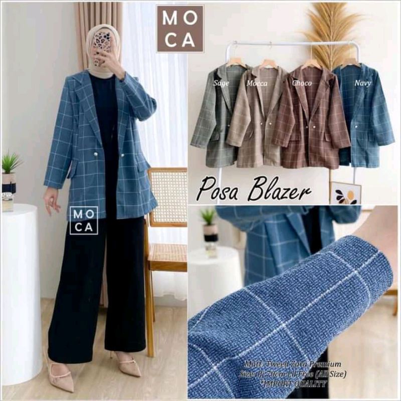 Blazer Wanita Jas Formal Wanita Blazer Kotak Blazer Korean Style