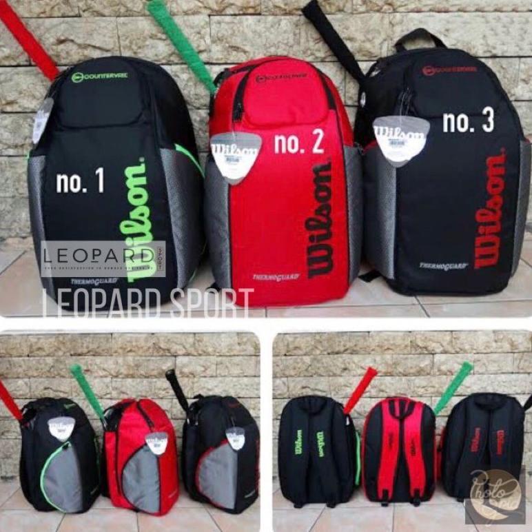 Tas Ransel WILSON  Countervail / Tas Raket Tenis / Tas Badminton/ Bag Backpack Wilson