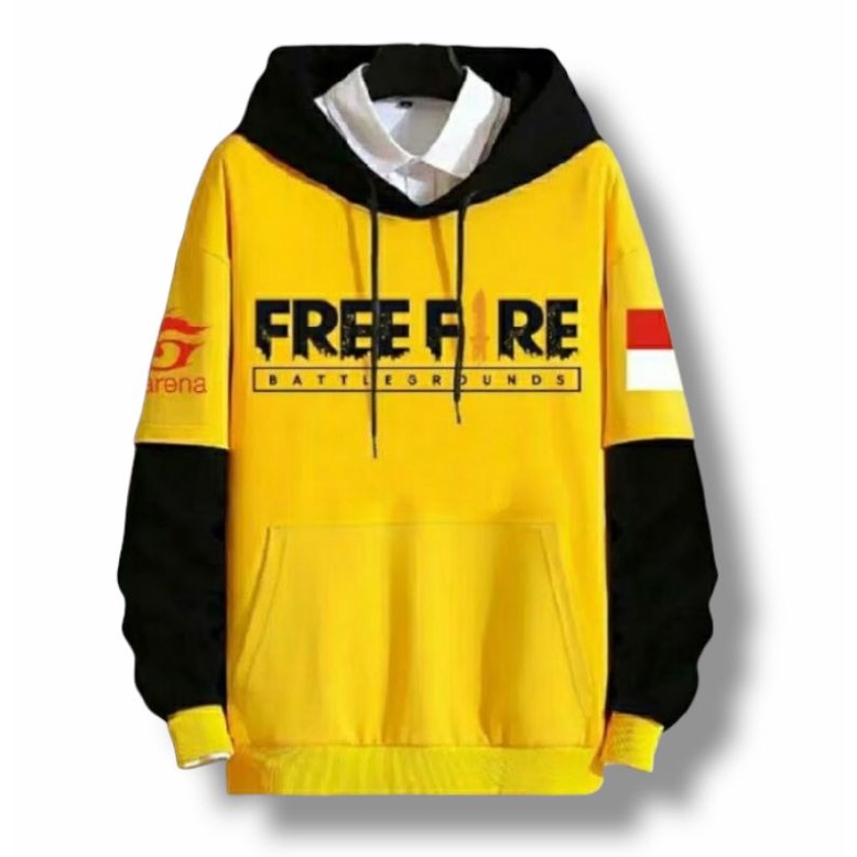 RCL - 0FREE FIRE - Sweater Hoodie Remaja Dewasa Model Korean Style Bahan Fleece | Jaket Hodie