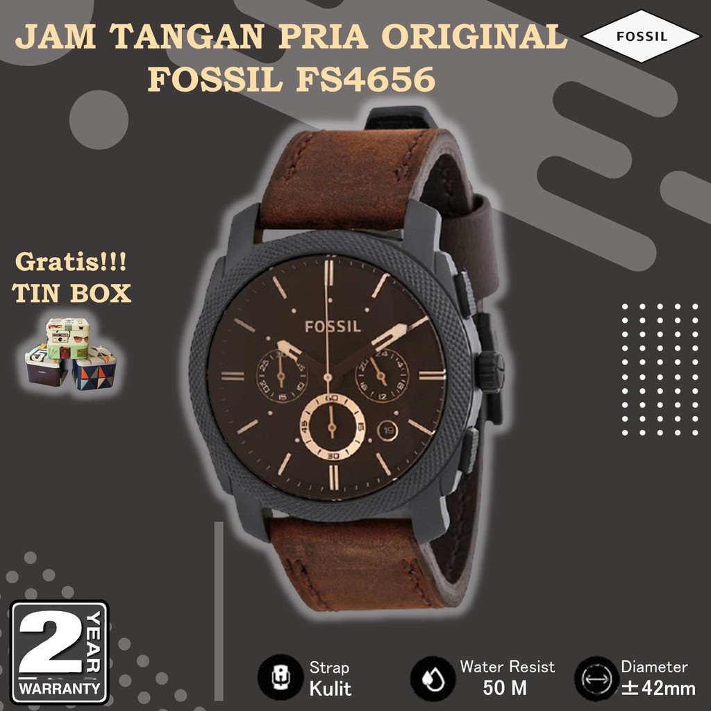 TERLARIS JAM TANGAN FOSSIL FS4656 | JAM TANGAN PRIA ORIGINAL | FOSSIL FS4656