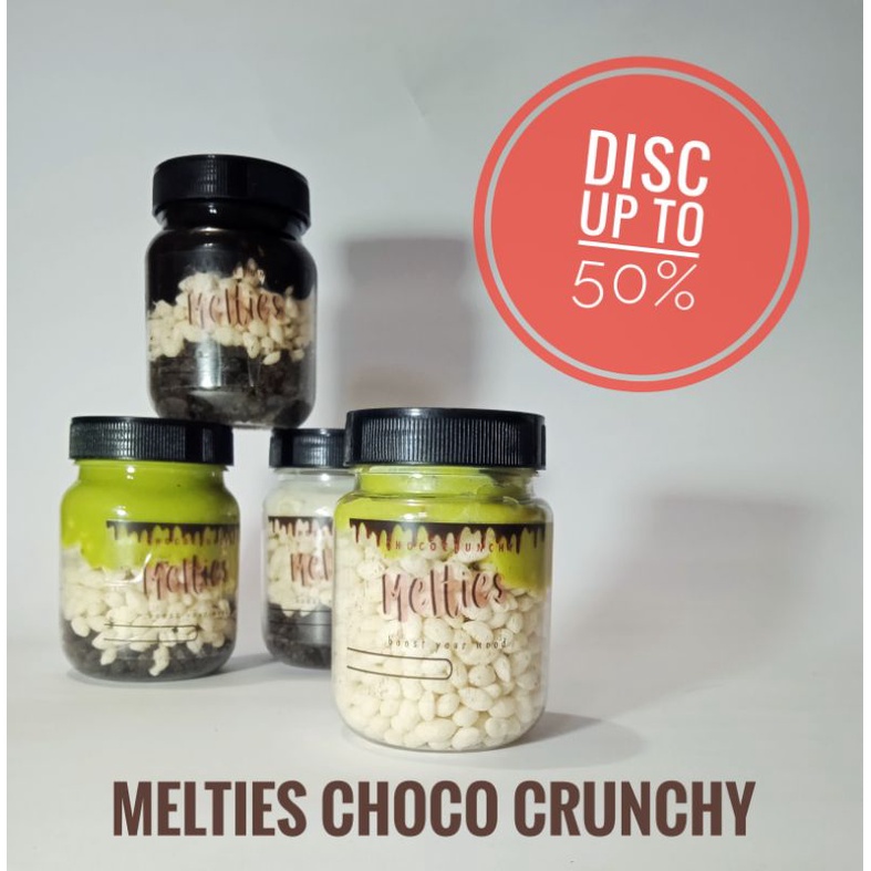 

MELTIES CHOCO CRISPY | STRAWBERRY | CHOCOLATE CRUNCHY IN JAR | CAMILAN COKLAT TOPLES