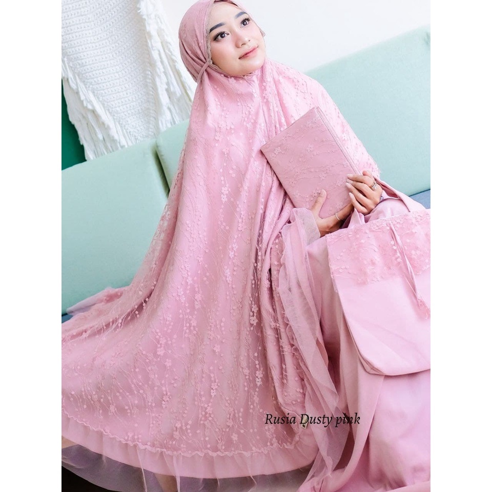 READY STOCK MUKENA ITALY MUSTARD ORI DALANOVA / MUKENA SESERAHAN PREMIUM / MUKENA DALANOVA / MUKENA 