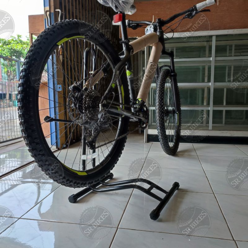 Standar L Bike Stand Jagang Parkir Display + Hook Hanger Sepeda RB MTB Lipat Minion Mini