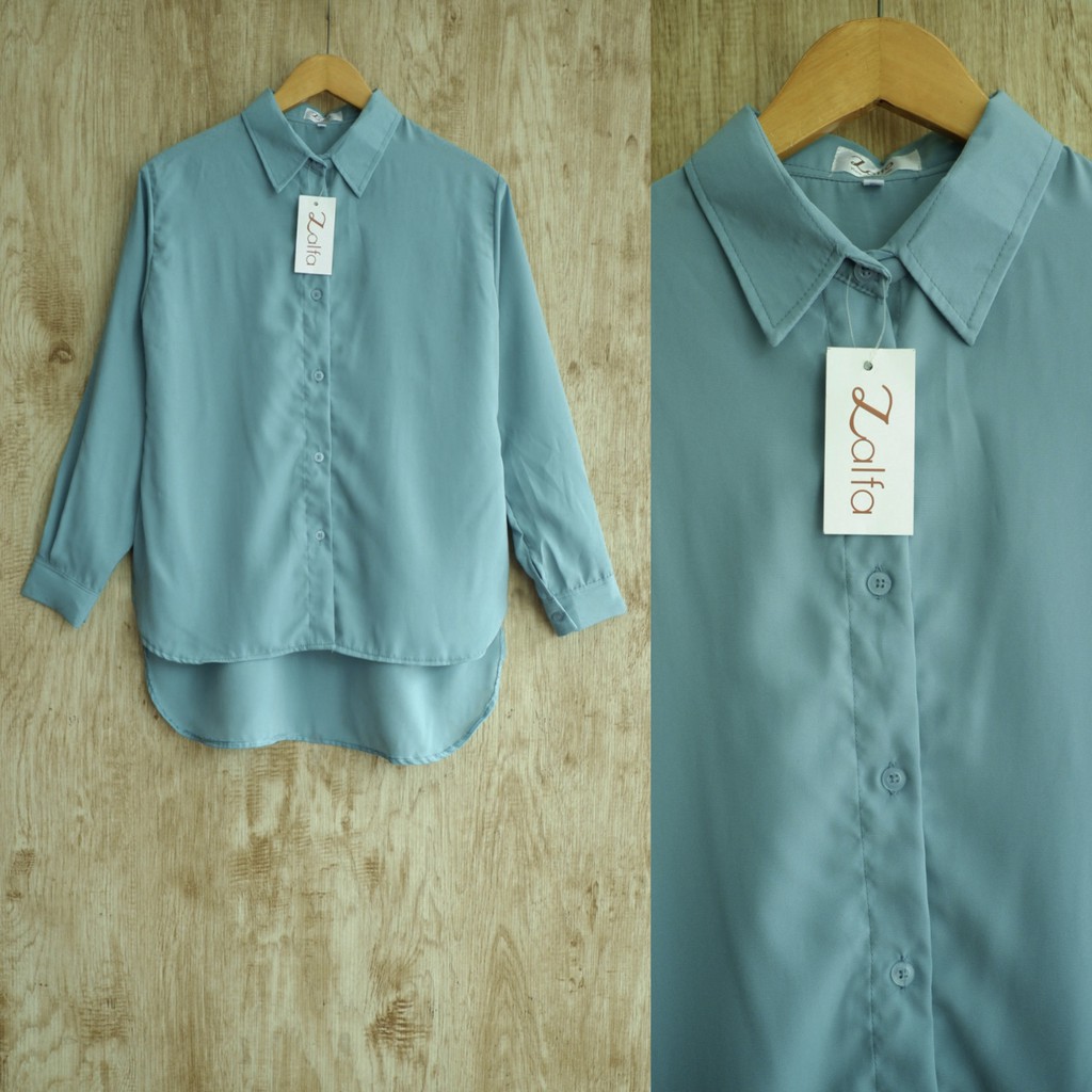 KEMEJA WANITA BASIC by ZALFA-Wardhah