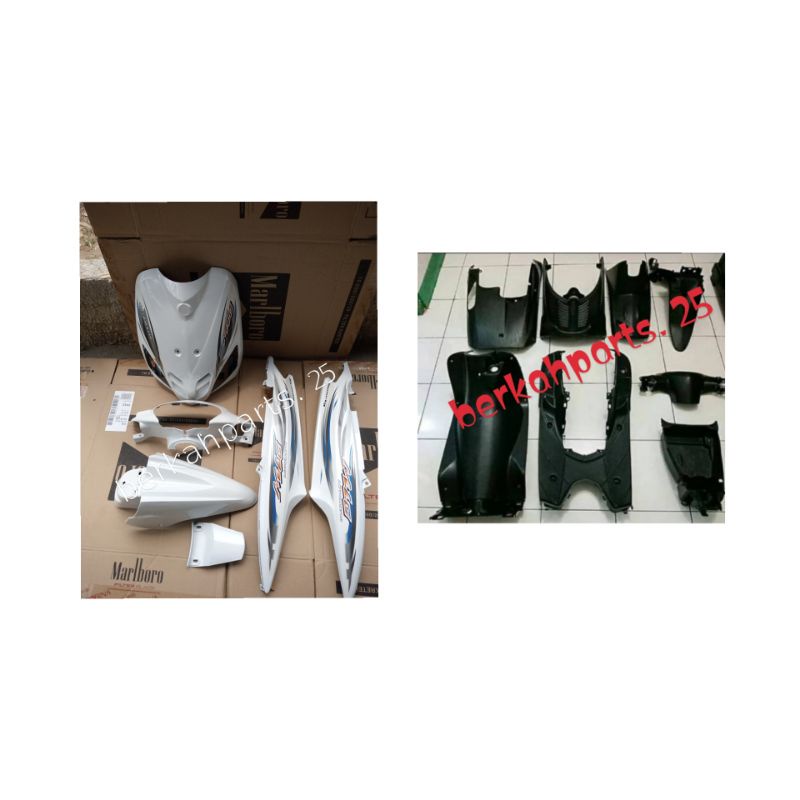 Jual Full Set Body Halus Kasar Yamaha Mio Sporty Putih Shopee Indonesia