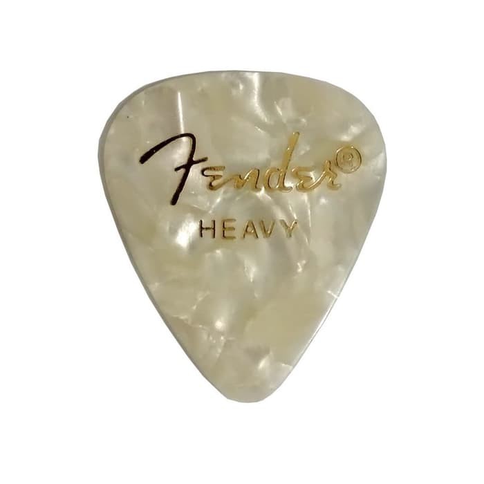 Fender Celluloid White Heavy Pick Gitar Original USA GdS689