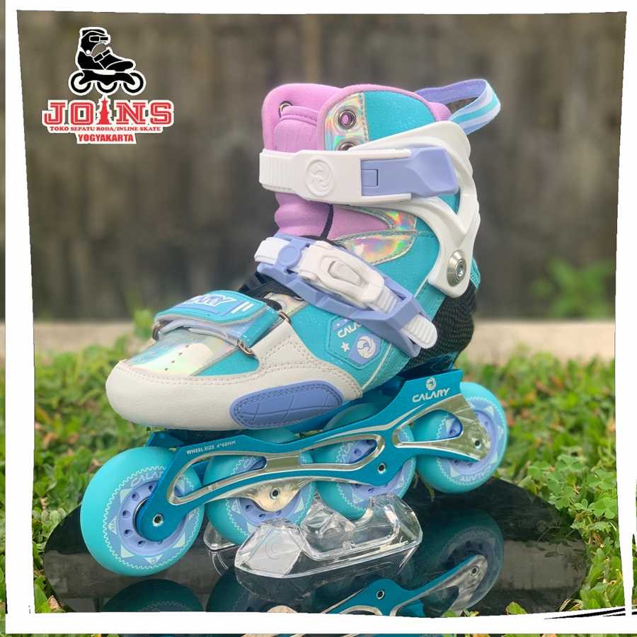 Sepatu Roda Inline Skate Calary Carbon Blue White