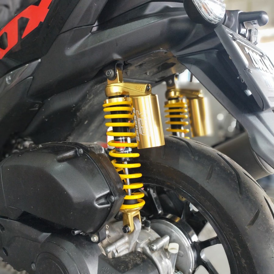 Shockbreaker YSS All New Gold Series G-Plus Aerox Black/Yellow/Gold - Black/Gold