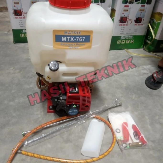 KNAPSACK POWER SPRAYER 20 LITER DISEL BENSIN 2 TAK MATRIX MTX 767