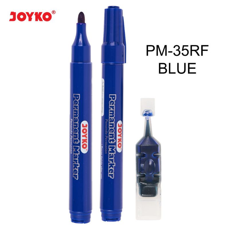 Joyko Permanent Marker Spidol Permanen Round Tip Free Refill spidol permanen joyko spidol permanent